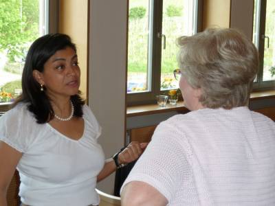 Die Frauen waren auch stark vertreten.
