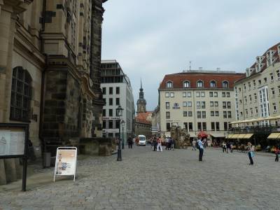 Blick auf den Hausmannssturm des Residenzschlosses