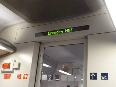 Im Regionalzug nach Dresden
