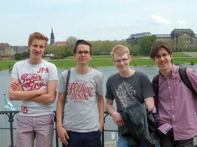 Jonathan Hirsch, Lukas Moser, Stefan Hmmerle und Fabian Zahlecker