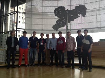 JU Fellbach, JU Meien und Sebastian Fischer MdL im Plenarsaal