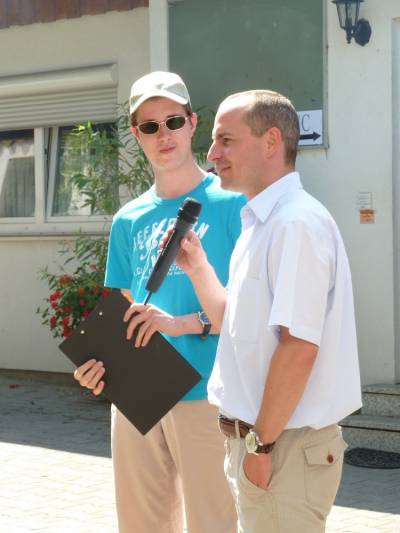 Matthias Prfrock begrt die Gste. 