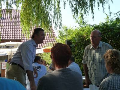 Zwei kommunalpolitische Legenden auf einen Blick: Fellbachs Oberbrgermeister Christoph Palm und Winnendens langjhriger Gemeinderat Richard Fischer. 