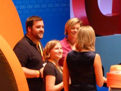 Julia Klckner, die stellvertretende CDU-Bundesvorsitzende, Landesvorsitzende in Rheinland-Pfalz und Fraktionsvorsitzende im Mainzer Landtag. 