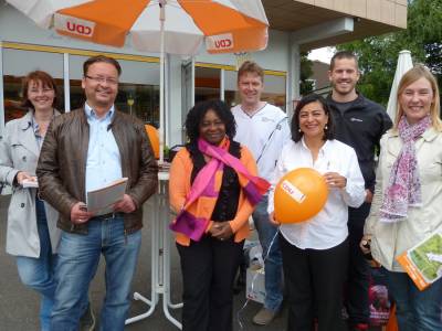 Christine Bucher, Volker Kurz, Cathy Plato, Jochen Hfliger, Sandra Nitschke, Marcus Hrtling, Sabine Weczerek (v.l.n.r)