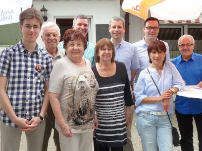 Verdiente Mitglieder wurden fr ihre 10-jhrige Mitgliedschaft geehrt. 