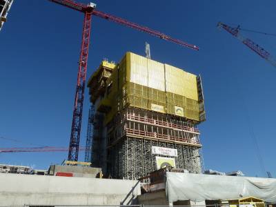 Der GEWA-Tower entsteht an der Stuttgarter Strae im stlichen Fellbach. 