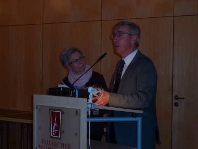 Christel Schwegler und Hans-Ulrich Spieth bedanken sich 