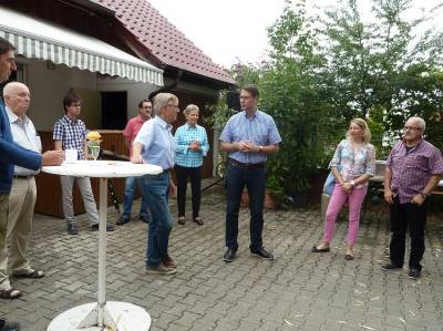 Landrat Dr. Richard Sigel schaute auf unserem Fest vorbei